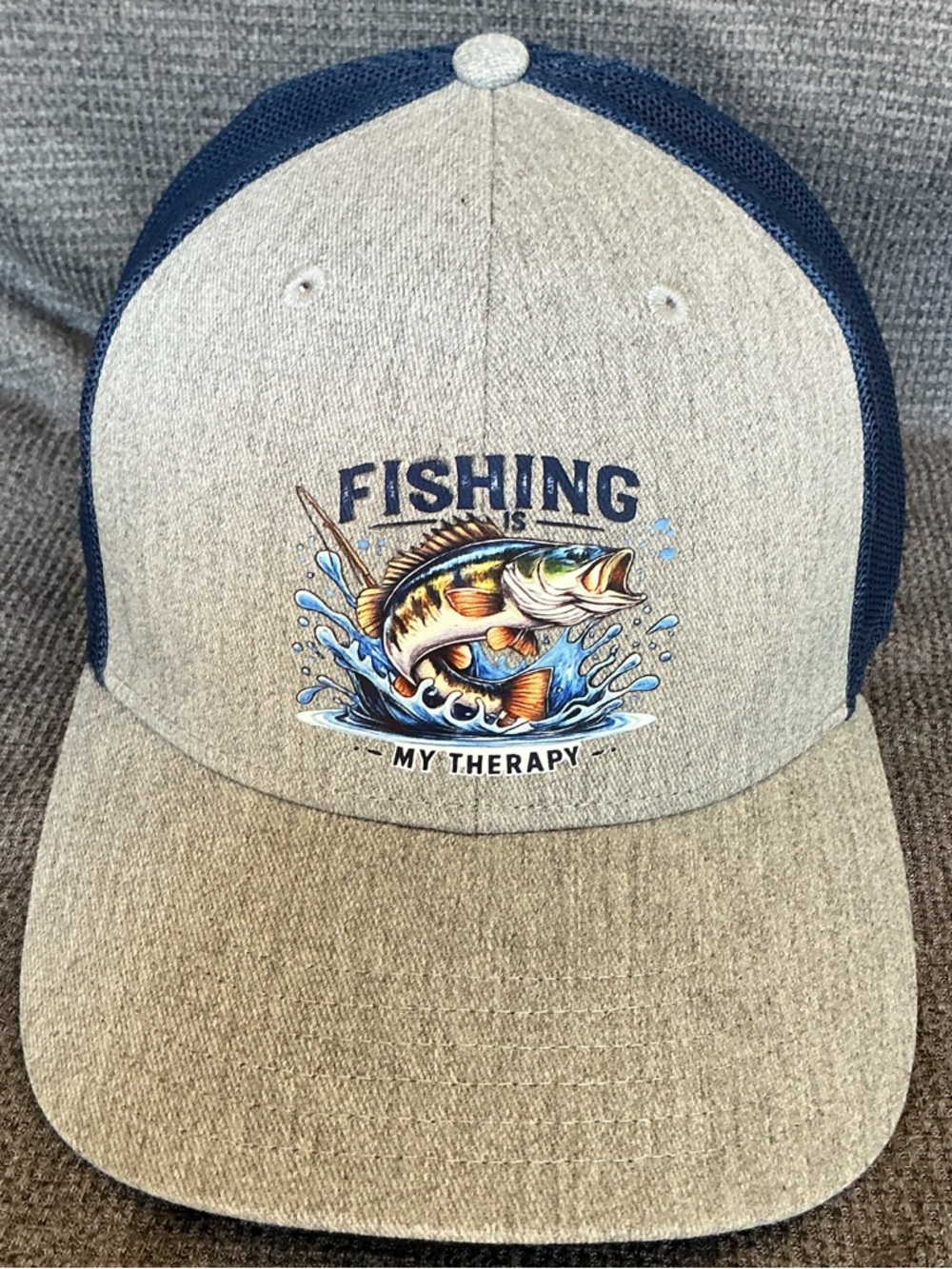 Fishing Hat – “Fishing Is My Therapy” -Outdoor Cap Snapback - NWOT